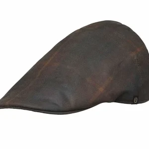 Chevalier Cap Sixpence Torre Waxed, Hunter Brown Checked Top-Angebot